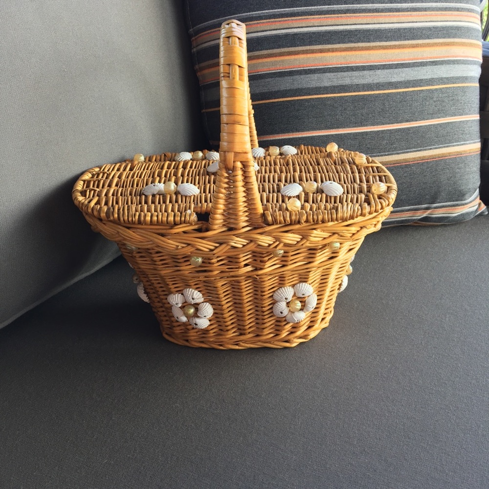 Vintage 1950’s Picnic Basket Purse